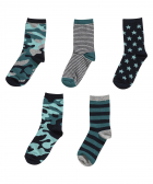5-pack sokken dessin