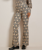 flared fit broek velvet dessin