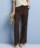 wide fit broek met print