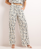 wide fit broek met all-over print