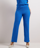 wide fit broek uni crinkle