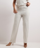 wide fit broek uni crinkle