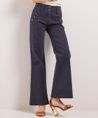 wide fit twill jeans knopen