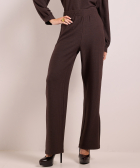 crinkle uni straight fit broek