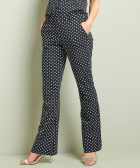 flared fit broek travelstof polkadot