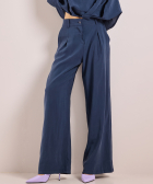 wijde pantalon uni