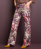 straight fit broek travelstof