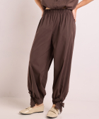 balloon fit broek met strik