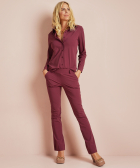 flared fit broek travelstof