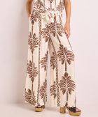 wide fit broek palmprint