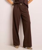 straight fit broek met gesp