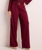straight fit broek met gesp
