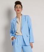 uni blazer met dubbele knoop