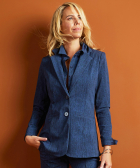 travelstof blazer stippen