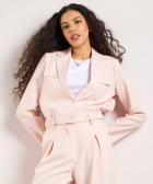 korte blazer met elastiek