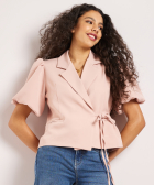 korte blazer met overslag