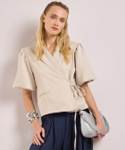 korte blazer met overslag