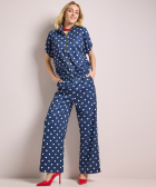 polkadot set met rits