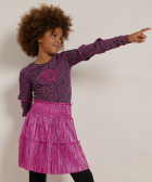 jurk met glitter plissé