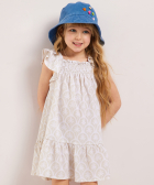 crinckle jurkje all-over print