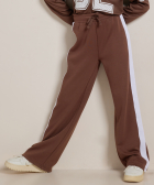 wide fit broek met streep