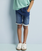 jogg jeans met knoop- met ritssluiting