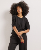 ronde hals t-shirt pofmouw