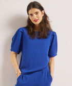 plooimouw t-shirt structuur