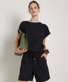 wijd t-shirt met splitjes