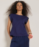 t-shirt met ruches
