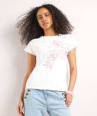 t-shirt met bloemen embroidery