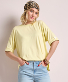 t-shirt met knoopdetail