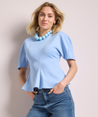 getailleerde t-shirt met korte mouw