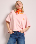 t-shirt label met strepen