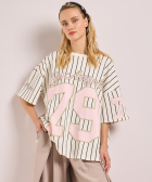 oversized t-shirt met strepen