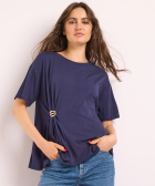 t-shirt met ringdetail