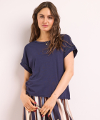 t-shirt met gehaakt detail