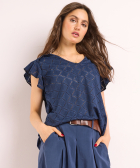 t-shirt met ruches