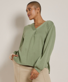 scuba top met v-hals