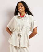 blouse met strikceintuur