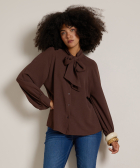 blouse met strik