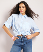 blouse met ruiten dessin