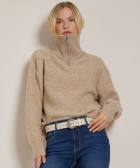 boucle trui met kraag