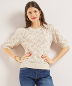 ajour trui korte mouw