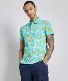 polo met tropische print