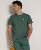 jersey t-shirt met borstembleem