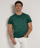 t-shirt met bladerprint