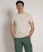 t-shirt met subtiele bladprint