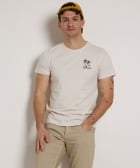 t-shirt met tropische backprint