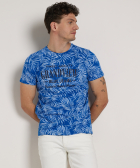 bladerprint t-shirt met tekstprint